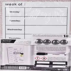Weekly Planner Dry Erase Magnetic Framed Memoboard