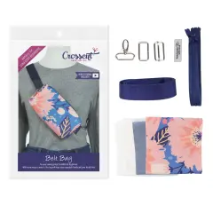Crosscut Sewing Co.&reg; Belt Bag Sewing Project Kit - Beginner Friendly DIY Sewing Kit Dahlia