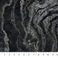 Black Graphite Stonehenge Ombre Cotton Wideback Fabric Per Yard