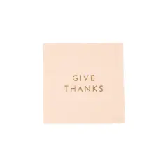 GIVE THANKS COCKTAIL NAPKINS