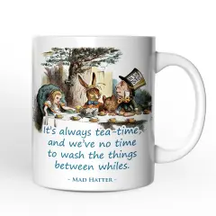 It's Always Tea Time Mug, Vintage Alice in Mad Tea Party