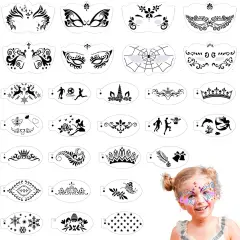 28 Pcs Face Paint Stencils(Mix02)