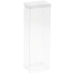 DollSafe Clear Folding Display Box for thin 7-8 inch Dolls and Action Figures, 3" W x 2" D x 8.5" H