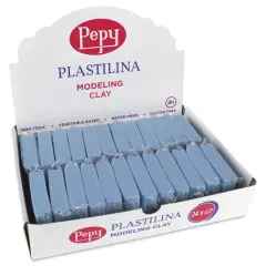 Pepy Plastilina Modeling Clay - Light Blue, 1.4 oz, Pkg of 24