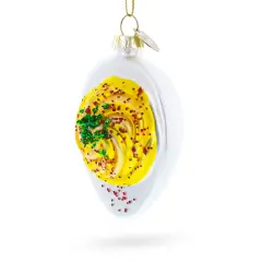 Deviled Egg Glass Christmas Ornament