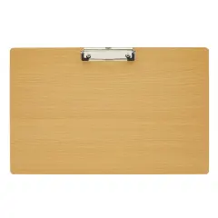 Extra Large Wooden Clipboard 11x17.3 - Wood Horizontal Lap Board with Clip for Drawing Sketch, 3mm Thick Brown