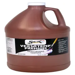 Sax Versatemp Premium Heavy-Bodied Tempera Paint, 1 Gallon, Brown