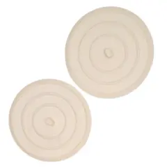 Handy Housewares Rubber Flat Suction Sink Stopper 2pc Set - Fits Most Standard Sink, Tub & Shower Drains