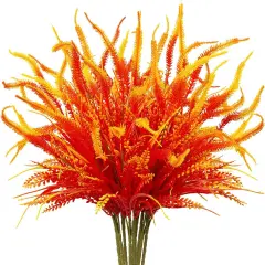 10 Bundles Artificial Pansy and Eucalyptus Flowers