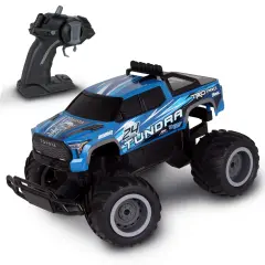 Mean Machines: RTR RC - Toyota Tundra - Blue - 2.4 Ghz High Performance for Donuts & Wheelies, Turbo Boost, Ready-To-Run Radio Controlled Vehicle