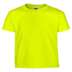Gildan&reg; Youth Heavy Cotton Short Sleeve Crew Neck T-Shirt SAFETY GREEN