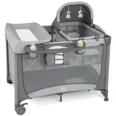 Babyjoy 5 in 1 Portable Baby Playard Nursery Center with Cradle & Storage Basket