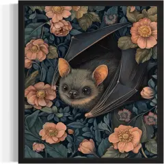 Bat Art Print Poster