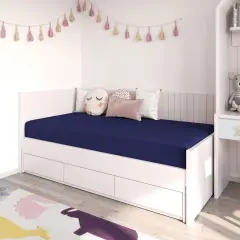 Emma and Oliver Nashua Blue Water-Resistant Memory Foam Mattress with Zippered Cover