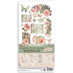 Stamperia Double-Sided Paper Cut-Outs 4/Pkg-House of Roses