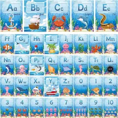 37 Pcs Alphabet Number Bulletin Board Set