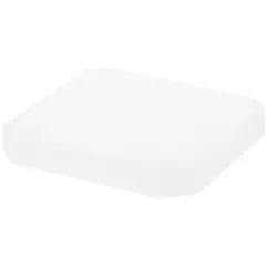 Plymor Frosted Acrylic Beveled Corner-Cut Display Base, 5" W x 5" D x 0.75" H