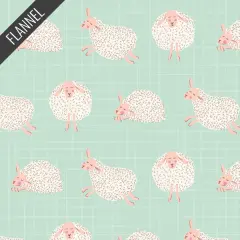 Wooly Stroll Flannel in Sky (f77115) | Art Gallery Flannel | AGF Studio | Art Gallery
