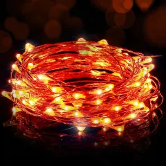 Halloween USB LED Fairy String Light (16ft./5M,Orange)