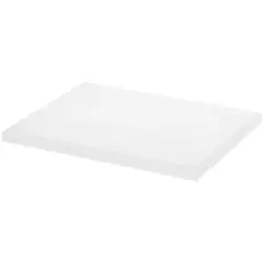 Plymor Frosted Acrylic Rectangular Beveled Display Base, 8" W x 6" D x 0.5" H