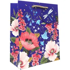 Pack/6: Blooming Gift Bag - 10 x 5 x 12-1/2"