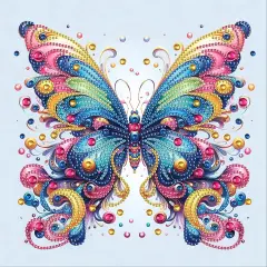 Diamond Painting Art Kit, DIY Butterfly 5D Special Shape Crystal Diamond Partial Diamond Painting Mosaic Making Craft, Suitable for Home Wall Decor Art Holiday Gift
