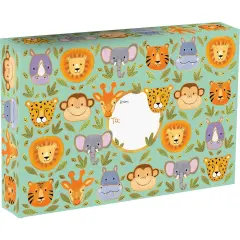 Pack/6: Jungle Animals Theme Mailing Box - 18 x 3 x 12"