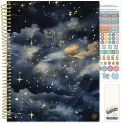 bloom daily planners 2025-26 Academic Planner, Soft Cover, 8.5" x 11", Midnight Sky