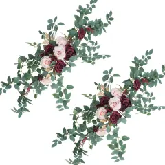 2pcs Artificial Flower Garland Floral Swags