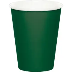 240 pc Bulk Hunter Green 9 oz Hot & Cold Cups