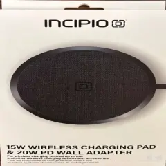 Incipio 15W Wireless Charging Pad & 20W PD Wall Adapter