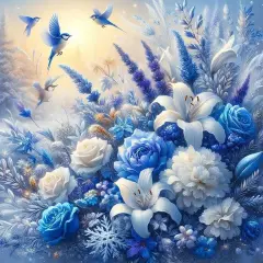 Flowers Diamond Art Painting Kits for Adults