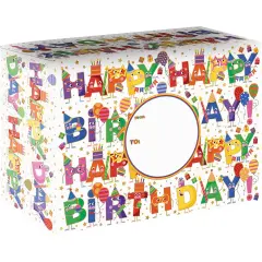Pack/6: Birthday Characters Theme Mailing Box - 12 x 6 x 9"