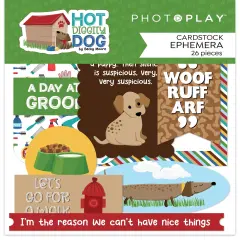 PhotoPlay Ephemera Cardstock Die-Cuts-Hot Diggity Dog