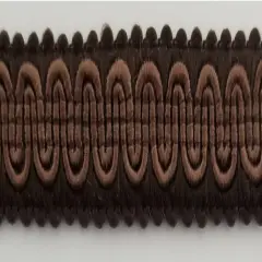 1/2" Scroll Braid Gimp w/ Backing - 12 Continuous Yards - Many Color Options! Brown