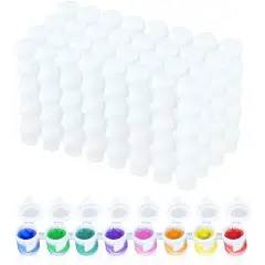 Empty Paint Pot Pod Strips, Storage Containers (6ml/0.2 oz, 240 Pots, 30 Strips) White