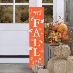 Fall Porch Sign For Front Porch (Yellow)