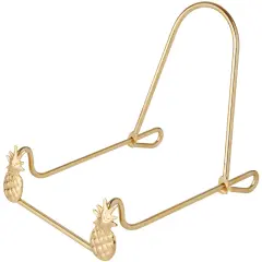Bard's Adjustable Brass Metal Easel, Pineapple, 5" H x 4" W x 5" D