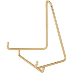 Bard's Gold-toned Wire Easel Stand, 4" H x 3.5" W x 3" D