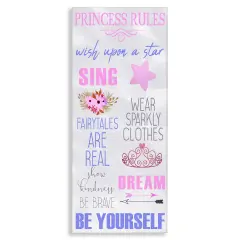 Stupell Industries Rules For Princesses Canvas By Kim Allen
