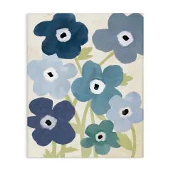 Stupell Industries Bright Blue Garden Buds Canvas By Susan Arnot