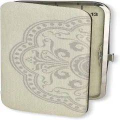 The Beadsmith Two Sided Magnetic Needle Case &ndash; Basic Elements &ndash; 6.25&rdquo; x 3.25&rdquo; x .75&rdquo;, Snap Closure, One Side Printed with Needle Sizes &ndash; Keep Your Needles Organized and in One Place