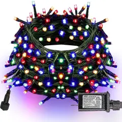 66FT 200 LED Connectable Green Wire Christmas String Lights