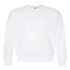 Gildan&reg; Midweight Crewneck Long Sleeve Sweatshirt White