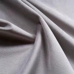 Giselle Velvet Upholstery Fabric 100% Polyester, 55" Wide, Flame Resistant & Durable Steel