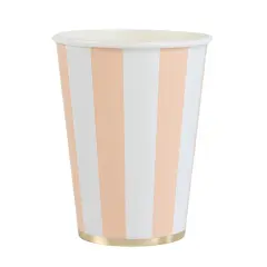 SWEET PEACH SIGNATURE CABANA STRIPE CUPS