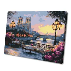 Painting by Numbers kit A French landscape KHO2905