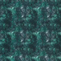 Mook Fabrics Elegance Cotton Fabric [45 in. Wide] - By The Yard Dk Teal