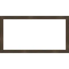 Woodgrain Stripe Framed Dry Erase Magnetic Board Chocolate