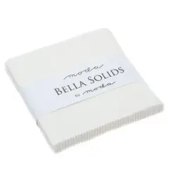Cream Off White Bella Solids Charm Pack Precuts